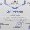 Сертификат участника УТС 3D-технологии - Алексеев Алексей